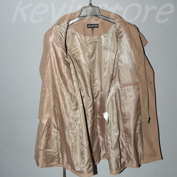 Halston Women's Belted Trench Coat - Picture 9 of 15